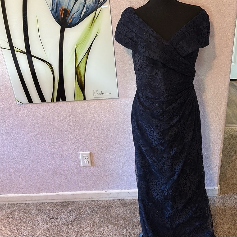 La Femme women’s blue lace dress size 12